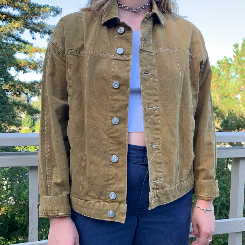 Urban Outfitters NWT tan denim jacket